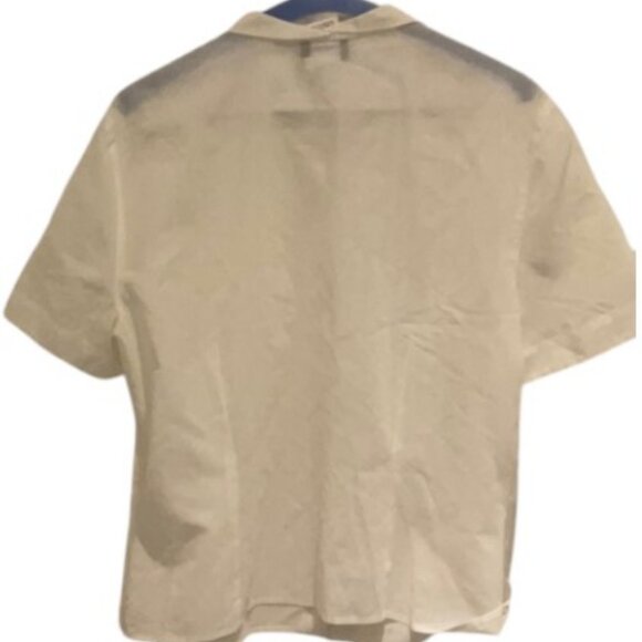 Giorgio Armani white collared button down tuxedo top size EU48 - Picture 3 of 5